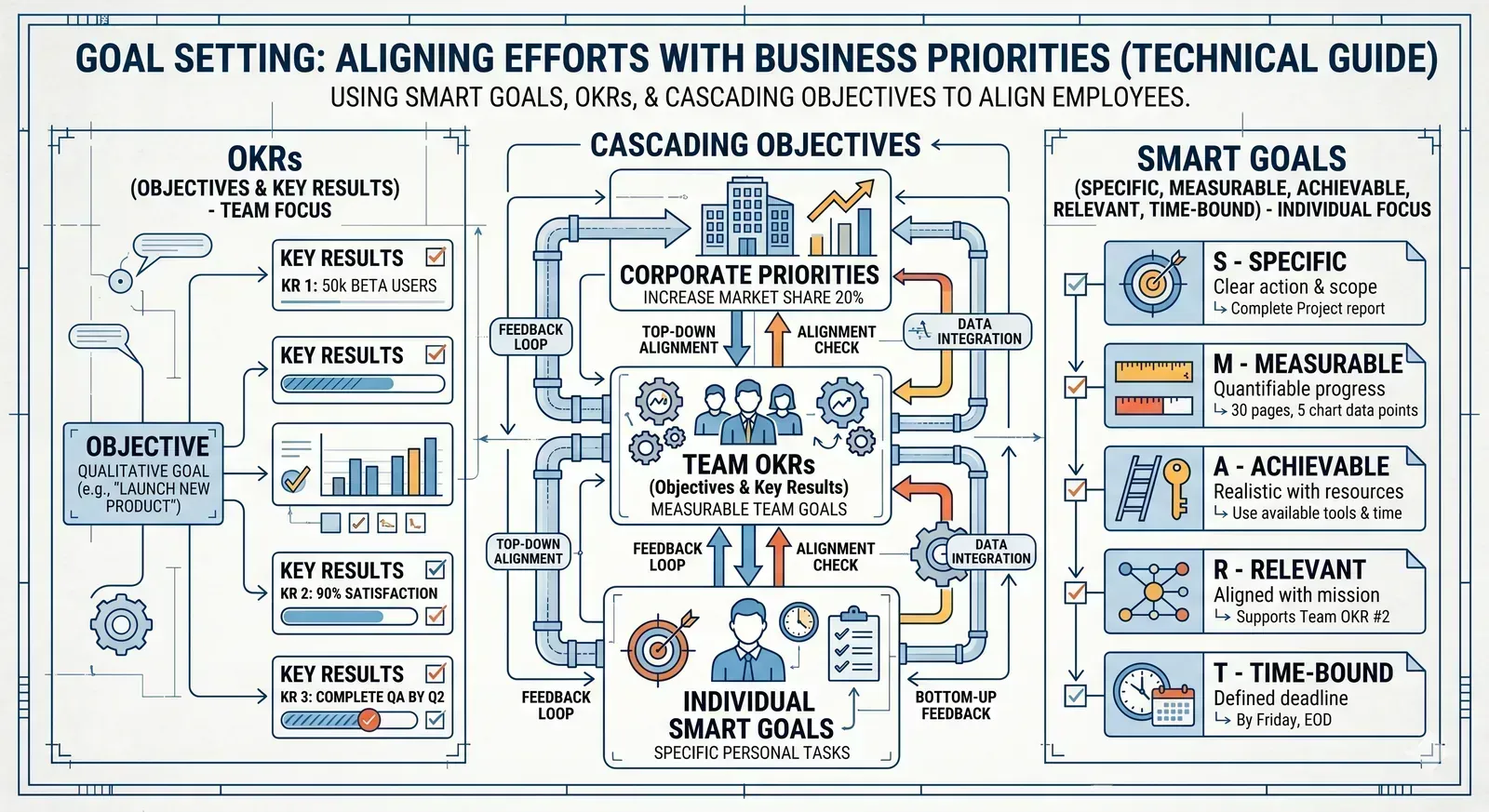 Goal setting for individuals and teams infographic thumbnail
