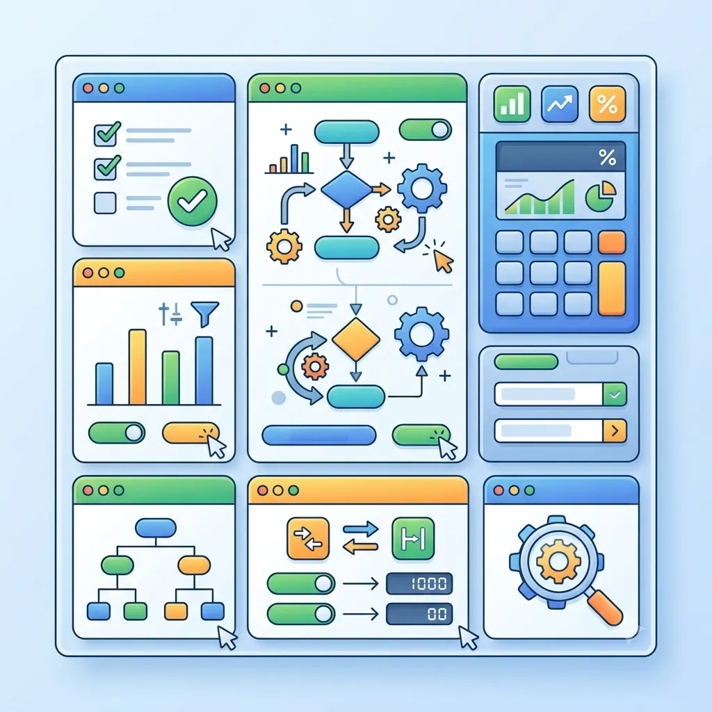 Interactive tools hub artwork